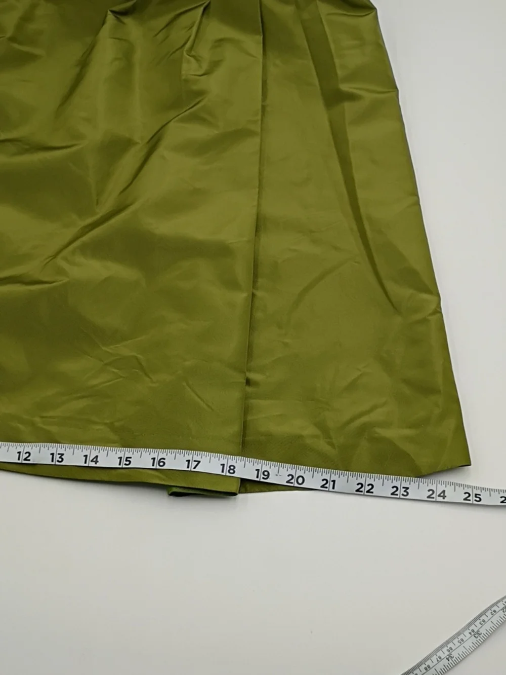 J. Crew Olive Green Silk Faux Wrap Dress NEW Ruffle Wedding Guest Cocktail 10